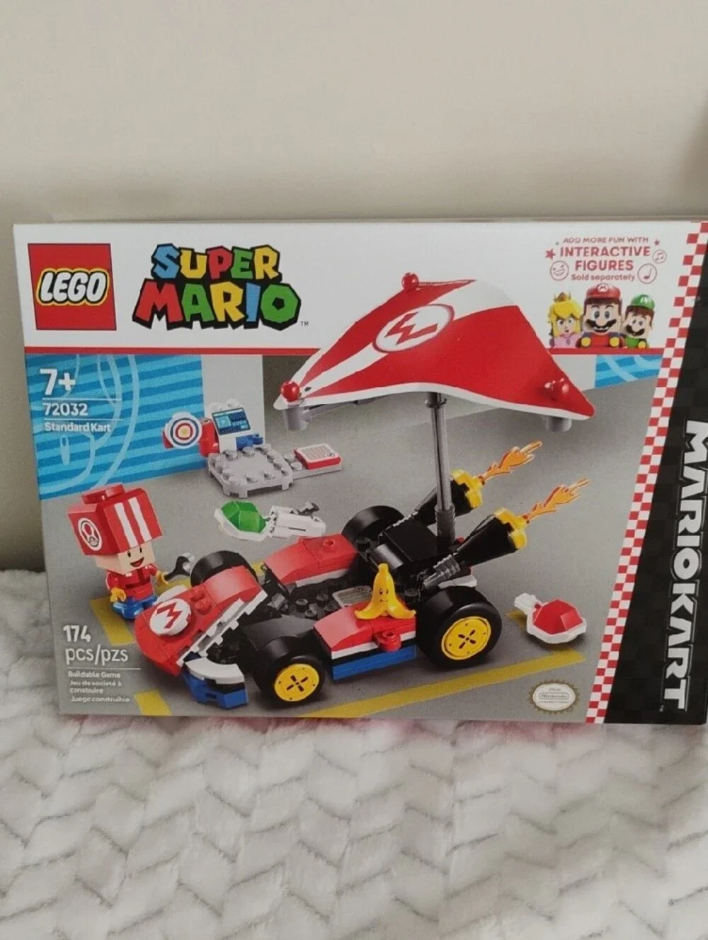 LEGO Super Mario Red Mario Kart Building Set + Sonic Prime Collectible Figures